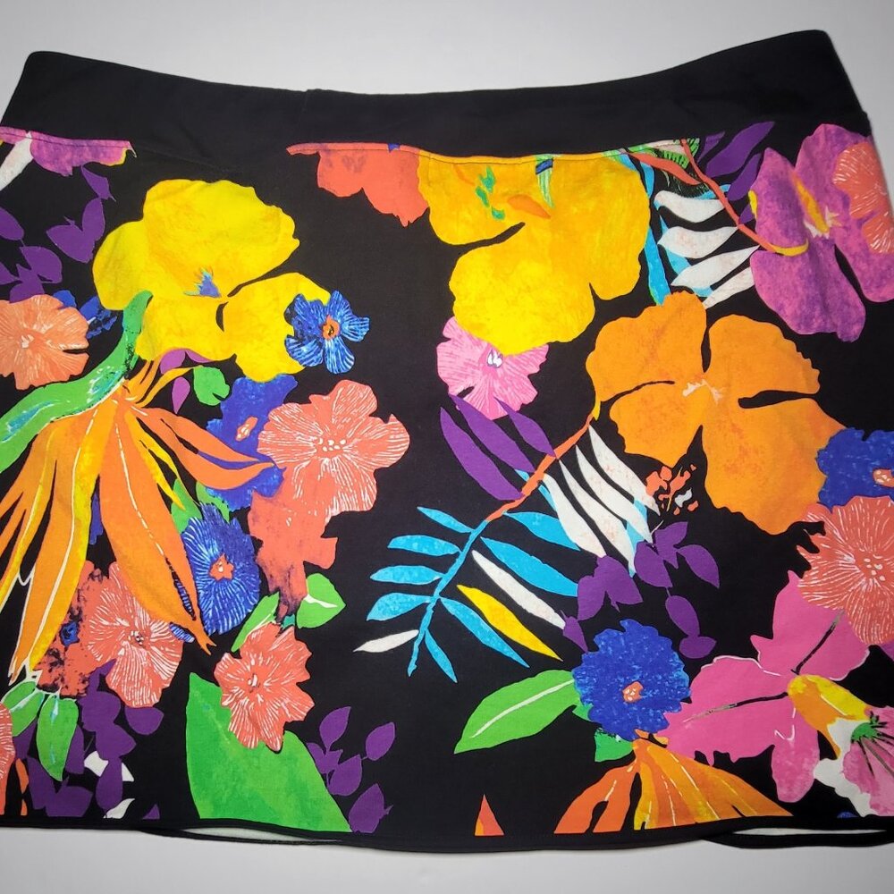 Lauren Ralph Lauren Active Womens Multicolored Floral Pattern Skort Size XL - Picture 2 of 13